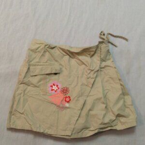 🦚🦚🦚 GENEVIEVE LAPIERRE GIRLS WRAP SKIRT SKORT WITH BUILT SHORTS SIZE 6X 🦚🦚